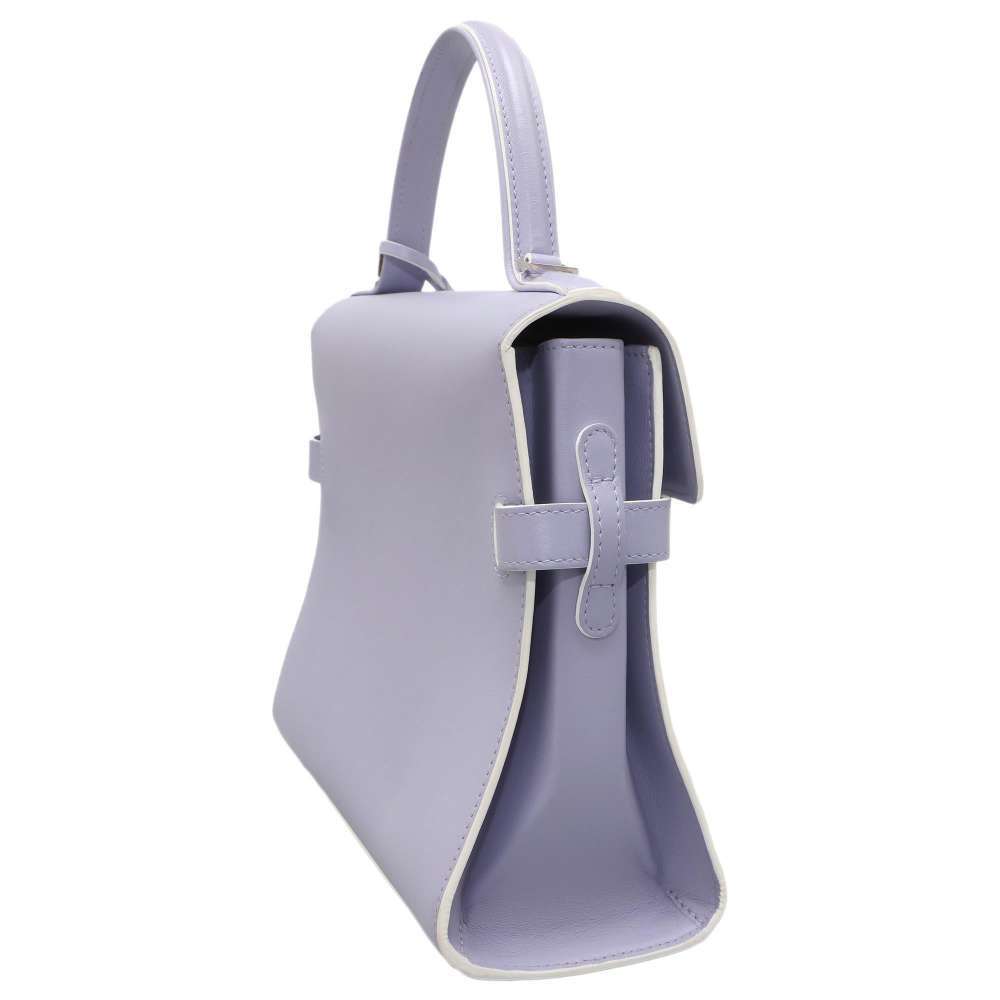 Delvaux Tempete MM Leather Handbag Purple